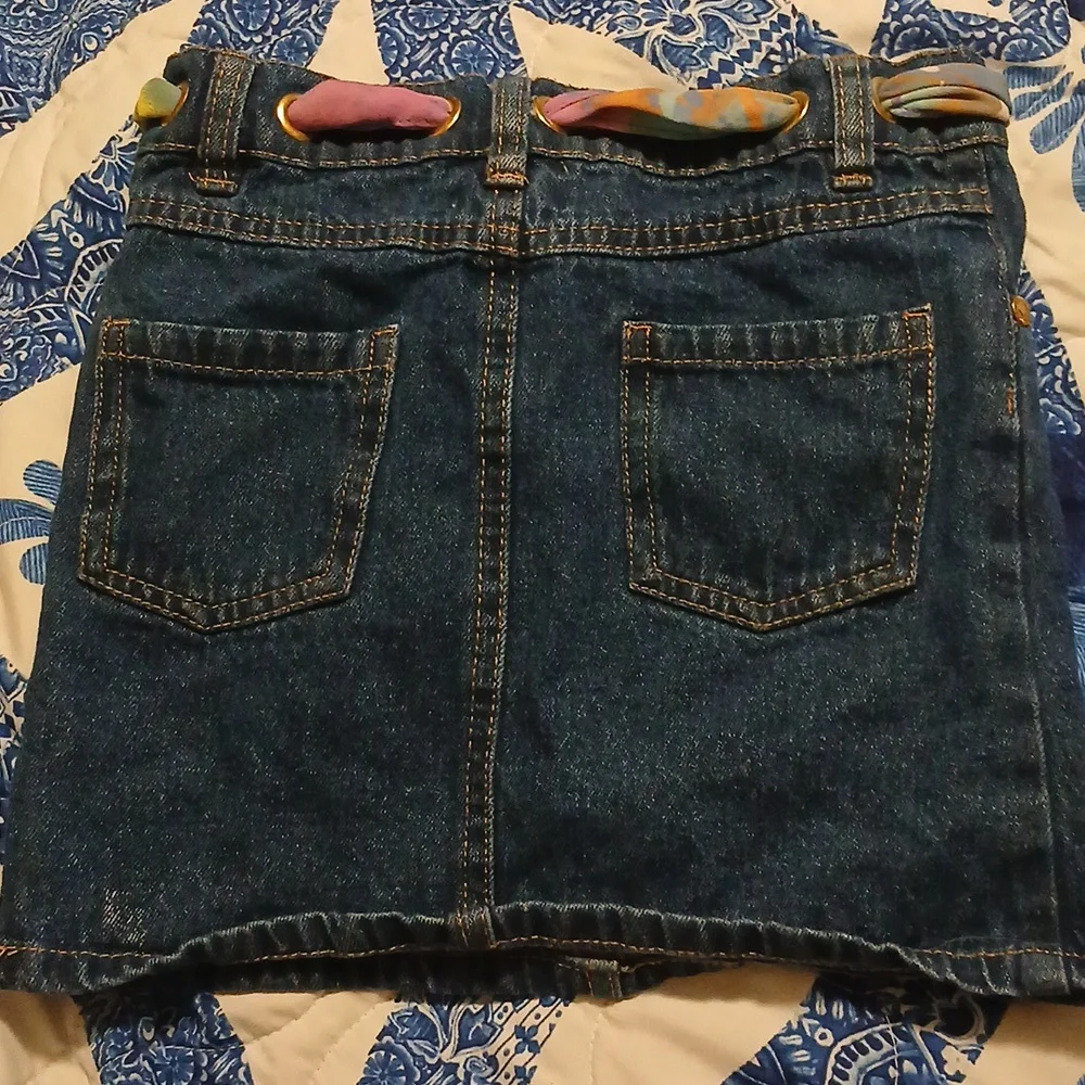 Chillipop Womans Jean Skirt With Belt 5 - Picture 4 of 5
